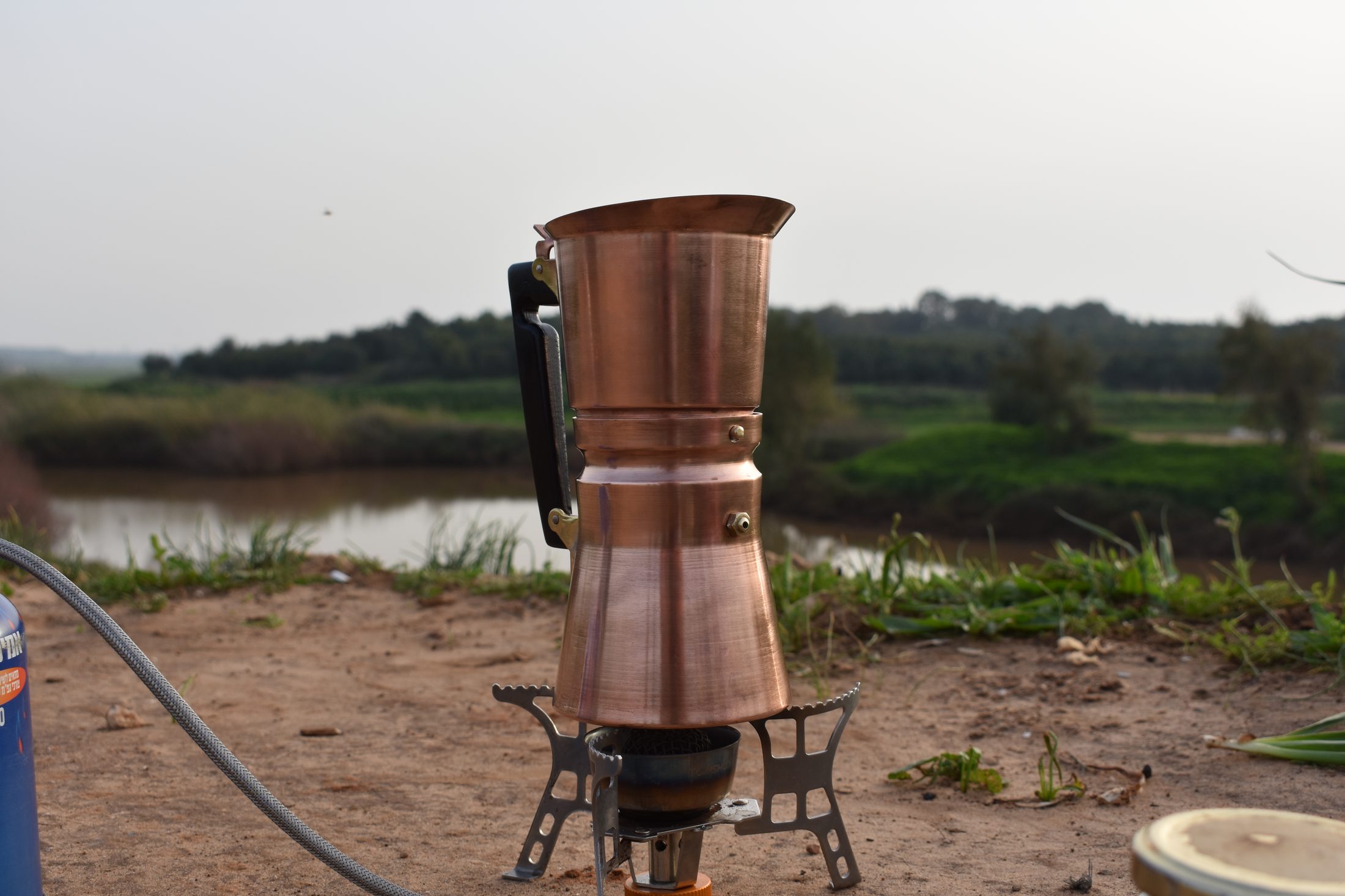 Moka Pot in use