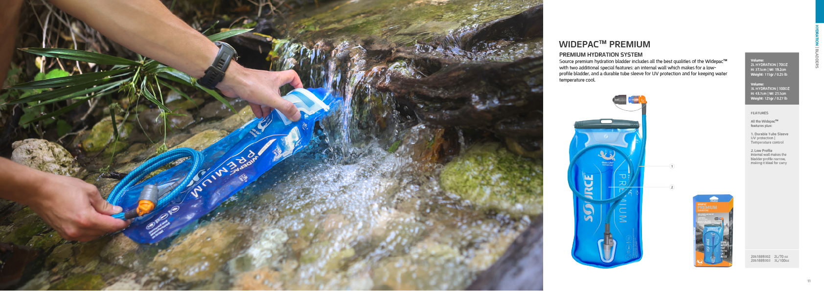 WidePac Premium cleaned at a waterfall